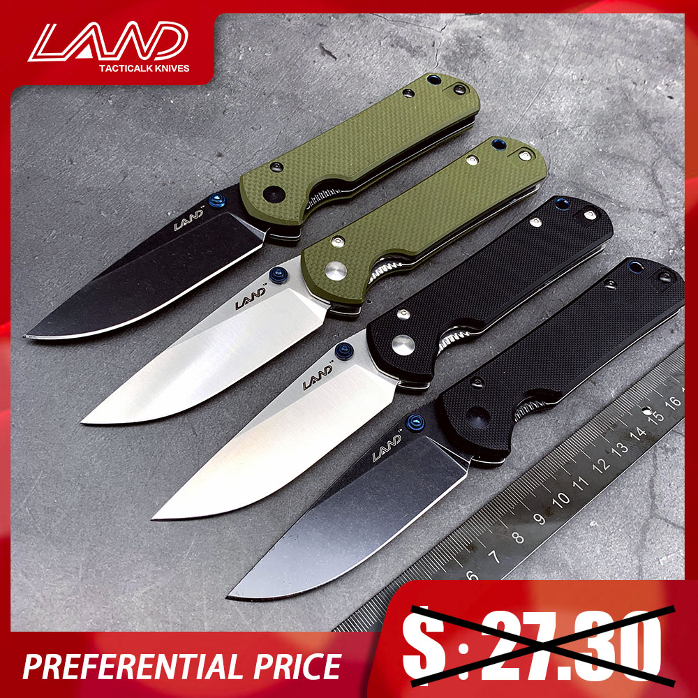 

AND 910 pocket foding knife 12C27 stainess stee bade ba bearing outdoor camping portabe surviva fishing edc too