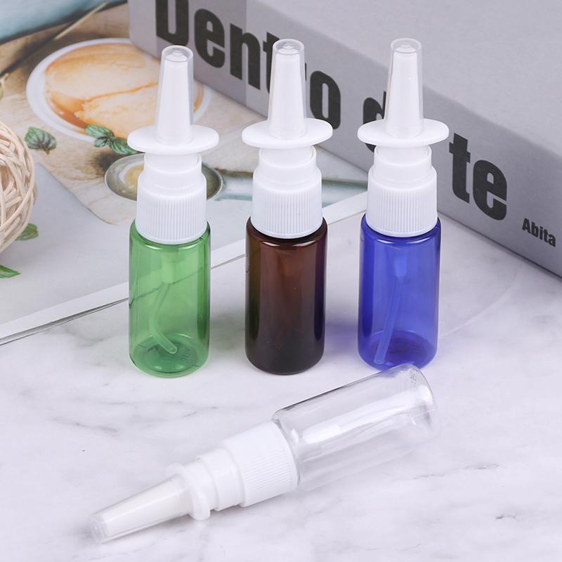 

Storage Bottles & Jars 5pcs 15ML PET Empty Bottle Plastic Nasal Spray Pump Sprayer Mist Nose Refillable