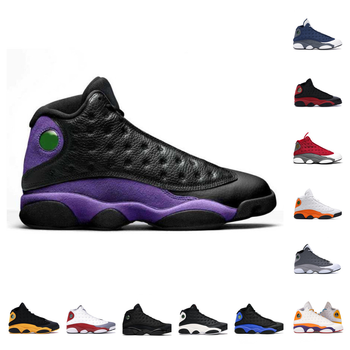 

top quality 13 men women basketball shoes Gym Red Flint Grey Starfish White Lucky Green 13s sneakers Chicago He Got Game Atmosphere Grey Playground Designer trainer, Original shoe box