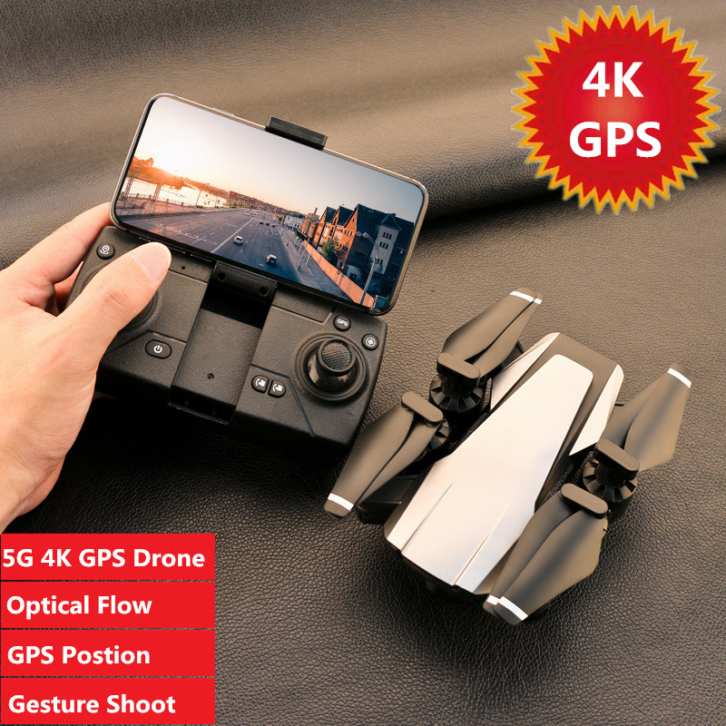 

4K 5G GPS WIFI FPV RC Drone With 3pcs drone battery GPS Postioning Smart Follow Headless Mode optical flow rc Aircraft Toy gifts, No gps1080p 1