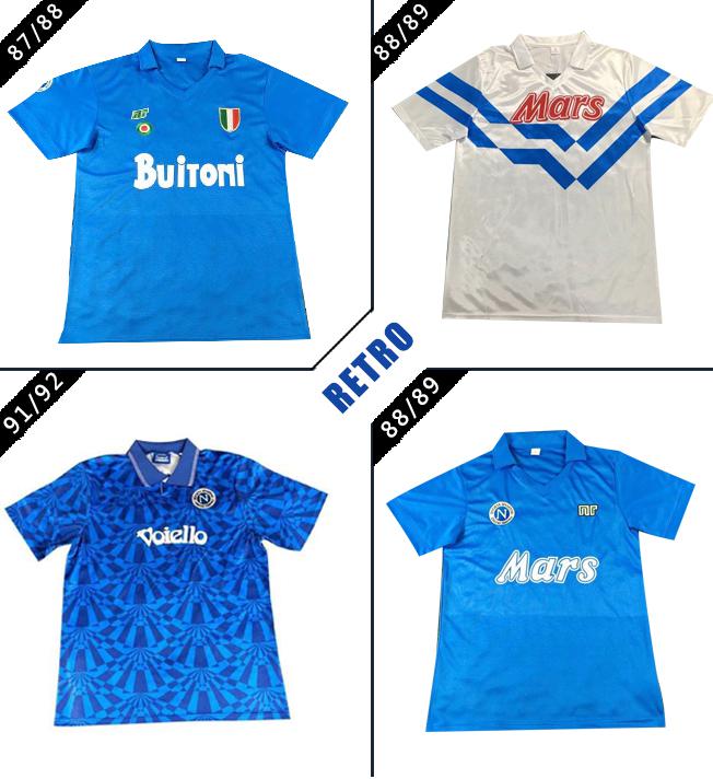 

Napoli 1987 88 89 1991 92 napoli Retro MARADONA soccer jersey Maradona 87 88 91 92 ZIELINSKI HAMSIK INSIGNE Naples vintage football shirt, Black;yellow