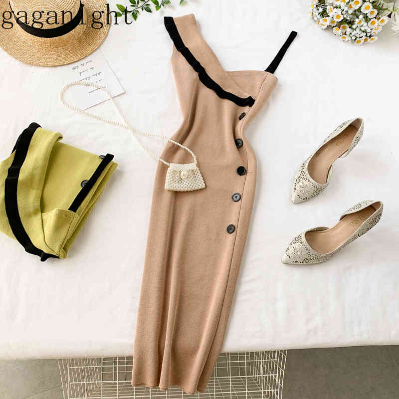 

Gaganight Knitted Bodycon Mini Women Dress Summer Autumn One Off Shoulder Fashion Slim Evening Party Dresses Female Vestidos 210519, Red