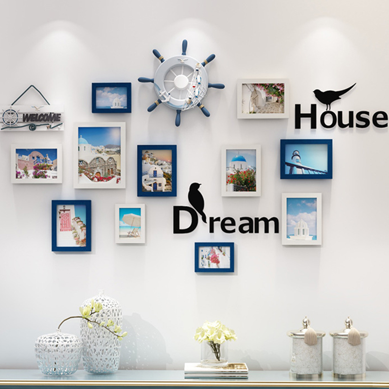 

European Style Photo Frame Wall Photos Set Home Decoration Without Punching Wholesale