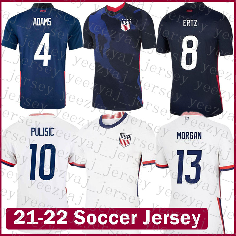 

21 22 Soccer Jersey the United States of America Football Shirt Pulisic Reyna Men' Adams Uniforms McKennie Dest Lletge Musah Weah YEDLIN MORRIS SARGENT Brown Beige, Mens-meiguo