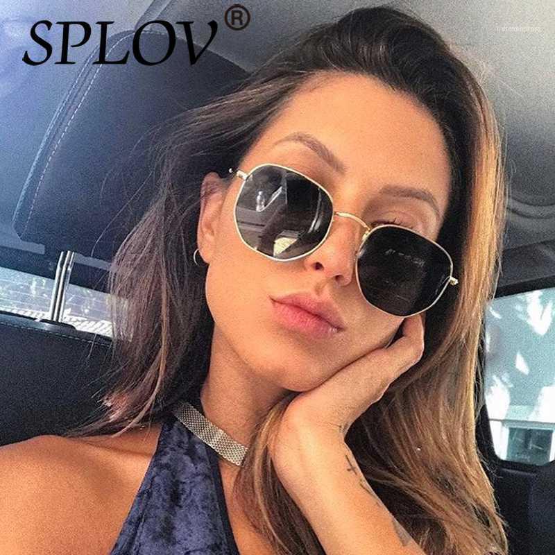 Ray Marque Designer Femmes Lunettes de soleil polarisées Square Polygone Hommes Retro Sun Lunettes Hexagon Metal Cadre Top UV4001