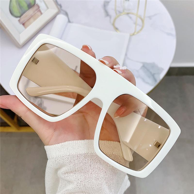 

Sunglasses Oversized Square Women Brand Designer Fashion Vintage Big Frame Sun Glasses Ladies UV400 Shade