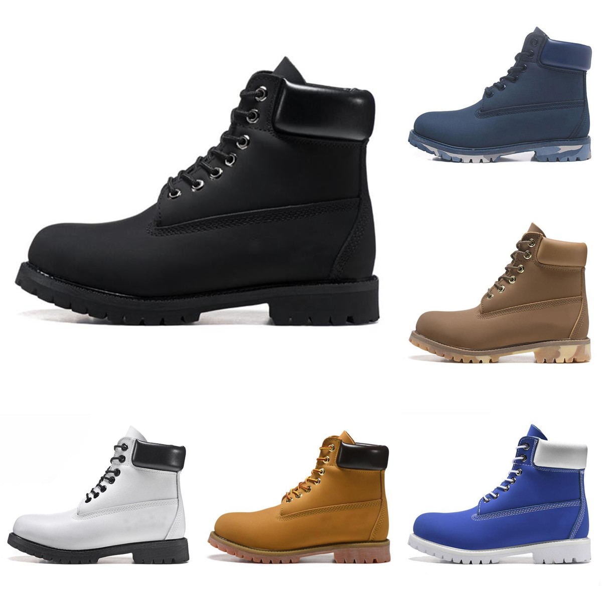 

2021 Timber boots land designer mens womens leather shoes top quality Ankle winter boot cowboy yellow red blue black pink hiking work eur 36-45