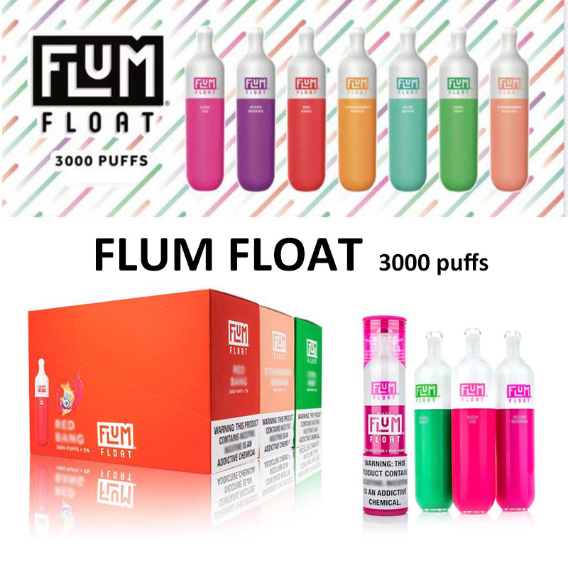 

Flum Float disposable vape 3000 puff 1100mAh battery e cigarettes prefilled 8ml pod vaporizer kit device