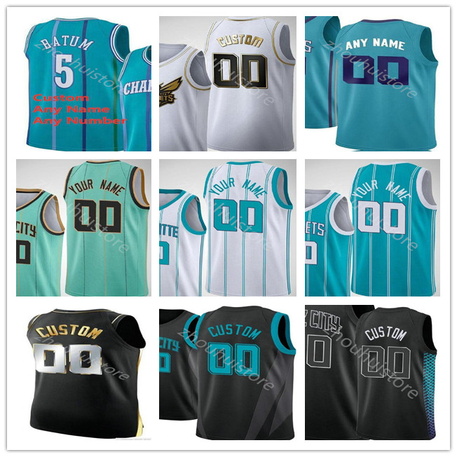 

2021 Mens Basketball Gordon Hayward Devonte Graham LaMelo 2 Ball Terry 3 Rozier III Malik 1 Monk Miles 0 Bridges Bismack Biyombo Cody Zeller, Black;red