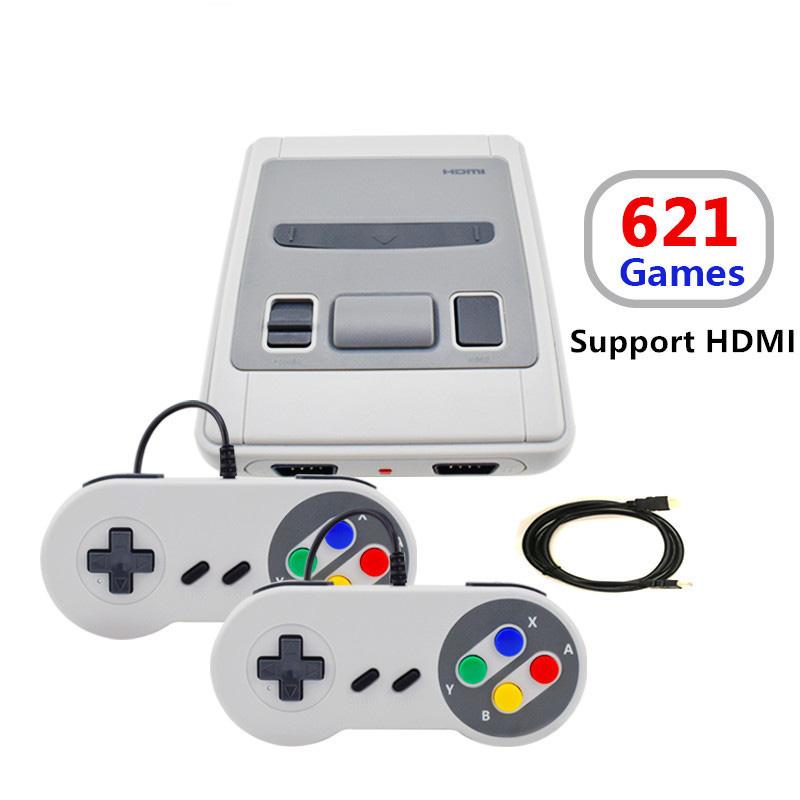

Portable Game Players For NES Games Mini Output Built-in 621 Retro Classic TV Console Double Handheld Controllers Video Player