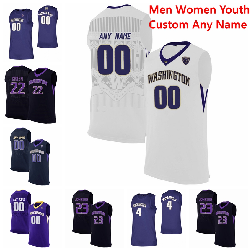 

NCAA Washington Huskies College Basketball Jerseys Dan Kingma Jersey David Crisp Bitumba Baruti Brandon Roy Carlos Johnson Noah Dickerson Cu, Black