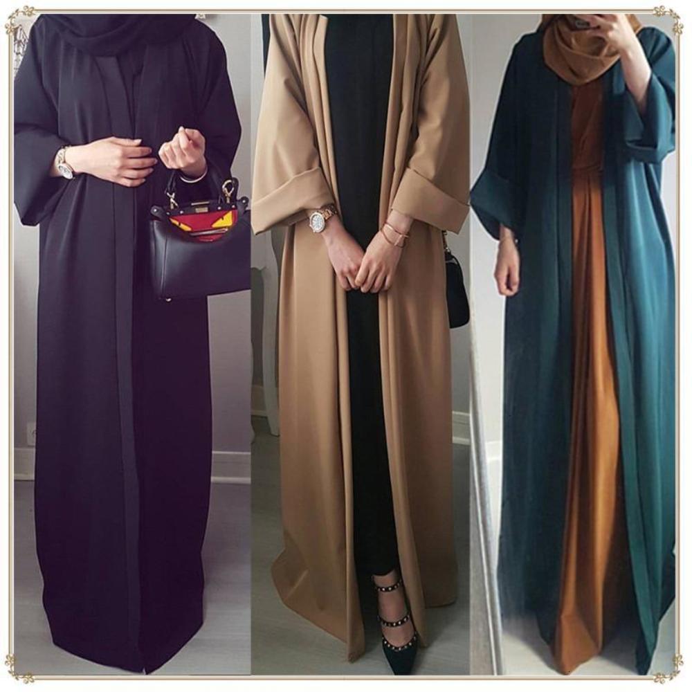 

Woman Abaya Dubai Muslim Dress Kimono Bangladesh Robe Islamic Clothing Caftan Moroccan Turkish