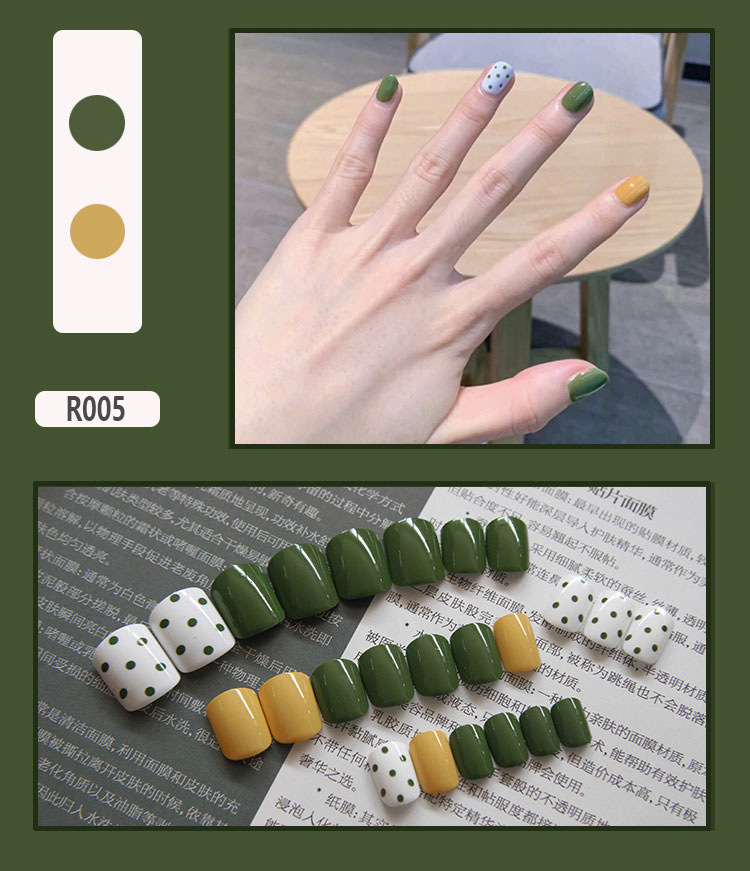 

Colorful False Nails 24/box Detachable Fake Full Cover Nail Tips Reusable DIY Manicure Tool, Other