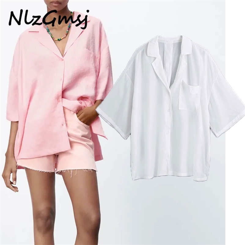 

Blouse Women Print Female Shirts Summer Short Sleeve Button Up Beach Shirt Woman Blouses Casual Top 05 210628, As picture