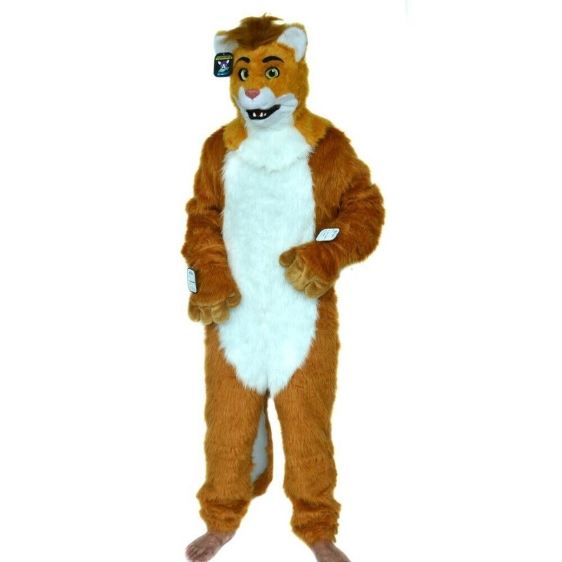 Mascot CostumesLion Mascot Costume Can Move Mouth Fursuits Animal Halloween Party Dress Cartoon Dress Outfits Carnival Xmas Ad Clothes-image-747523987
