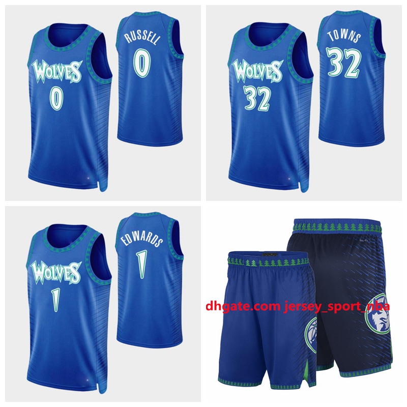

Men 75th Anniversary City Karl-Anthony 32 Towns D'Angelo 0 Russell Anthony 1 Edwards MinnesotaTimberwolvesBasketball Jerseys, As photo