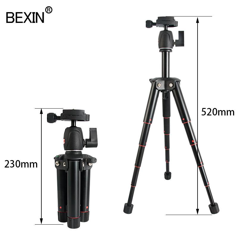 

Extendable Mini Tripod With Ball Head + Phone Holder For Camera Smartphone Tripods