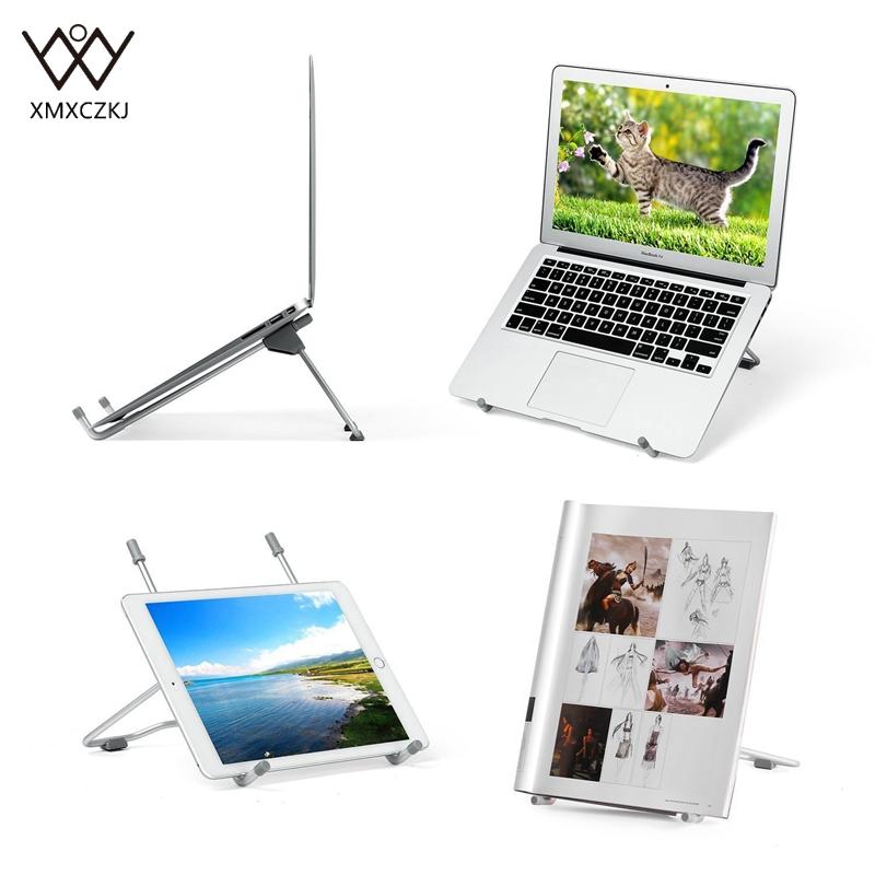 

Cell Phone Mounts & Holders XMXCZKJ Portable Laptop Stand Foldable Tablet Holder Aluminium Universal Notebook For Desk Moblie
