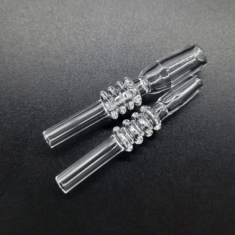 

10mm 14mm 18mm Quartz Tip Smoking Accessories For Nectar Collector Kit Dab Straw Tube Drip Tips Glass Water Bongs Partner