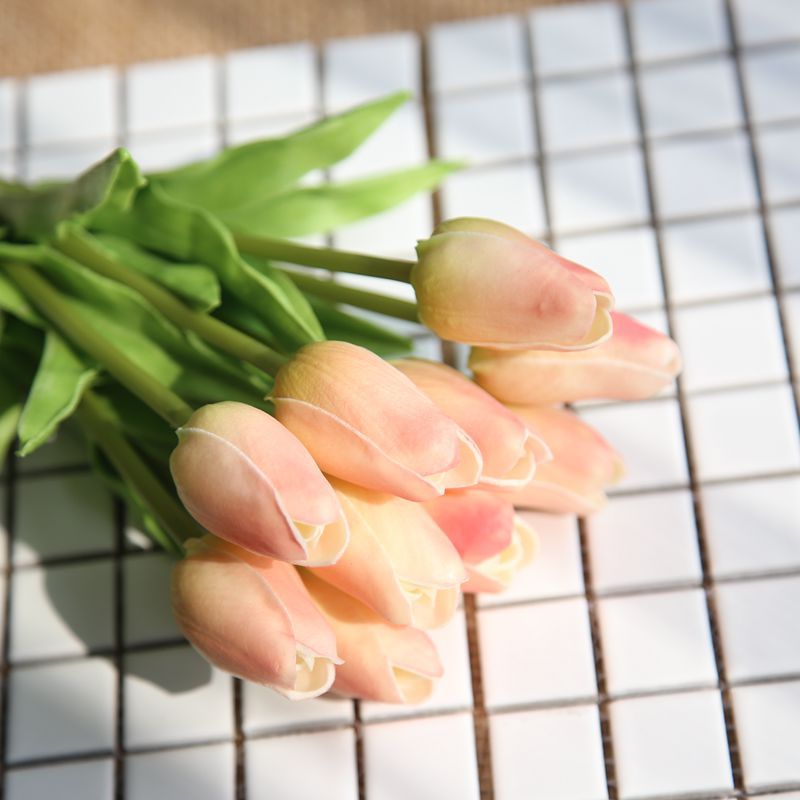 

Decorative Flowers PU mini tulip artificial wedding home decoration fake flower