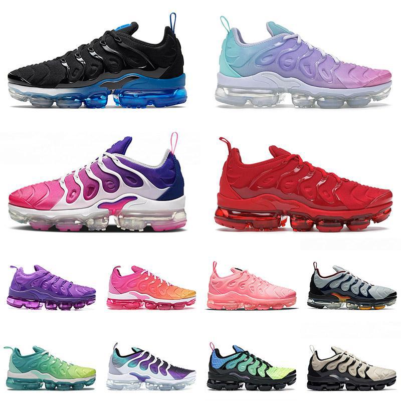 

High Quality 2021 Arrival US 13 Tn Plus Running Sports Shoes Black Royal Triple White Red Air Vapor Airmax Trainers Sneakers MAX