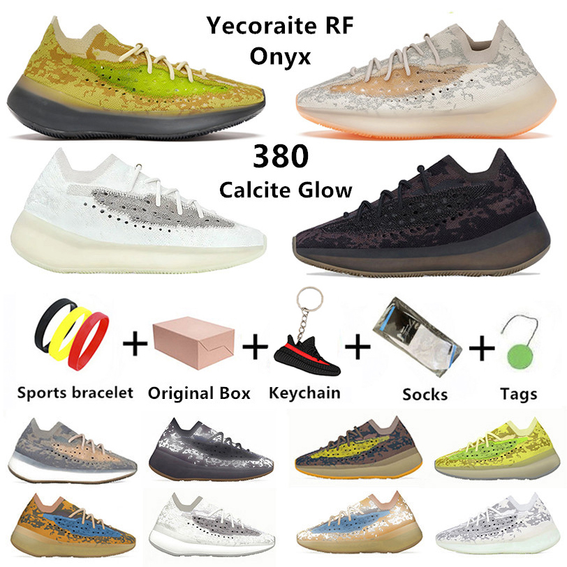 

With box Yecoraite RF 380 Onyx kanye mens running shoes Hylte Calcite Glow pepper Blue Oat Lmnte Mist Alien 380s triple black west men women trainers sports sneakers, Color#28