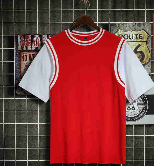 324564313216574 Custom Blank Jersey Taille S-3XL Red Jaune Blanc Blanc