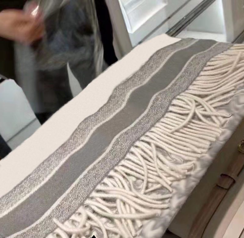 

Winter Scarf Luxury Design Printing Designer Fashion New Cashmere Scarves Gifts Long Neck Wool Print Scarfs Women, Blue;gray