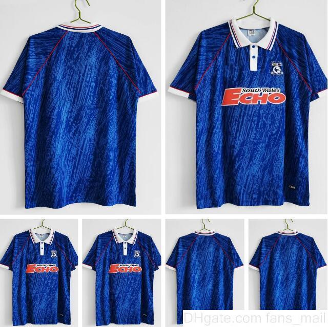 

1990 1991 Cardiff retro Soccer Jerseys Vintage Classic MAN football shirts Wales 90 91 92 93 size -XXL