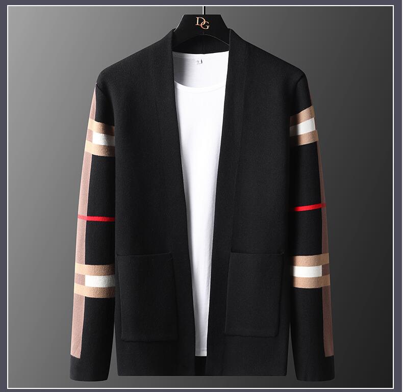 

Top Grade Designer Luxury Brand Fashion Knit Sweater Cardigan Men Casual Street Autum Japanese Coats Jacket Mens Clothes, W2