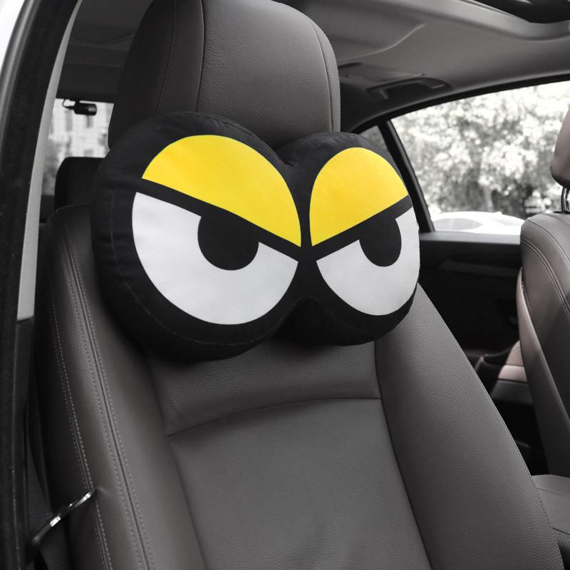 

Seat Cushions Cute Increative Car Neck Pillow Headrest Memory Cotton Auto Rest Cushion Pad Funny Travel Accessories 1 Pcs
