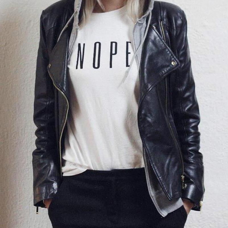 

women nope harajuku letter print summer tees ladies short t shirts female o neck kawaii casual black white tumblr