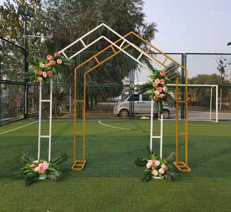 

Party Decoration Wedding Props Geometric Pentagonal Iron Arch Forest Stage