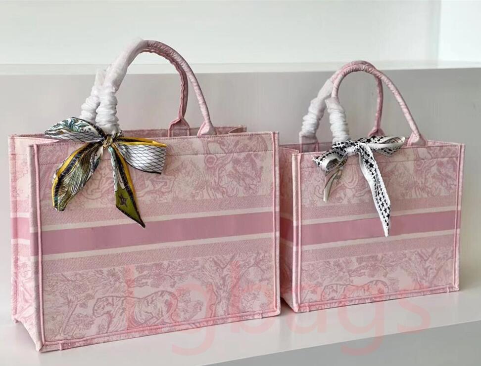 

Original High Quality Classic Colorful Book Totes Bag Designer Handbag Embroidered Large CApacity Travel Canvas Shopping Bags, 10