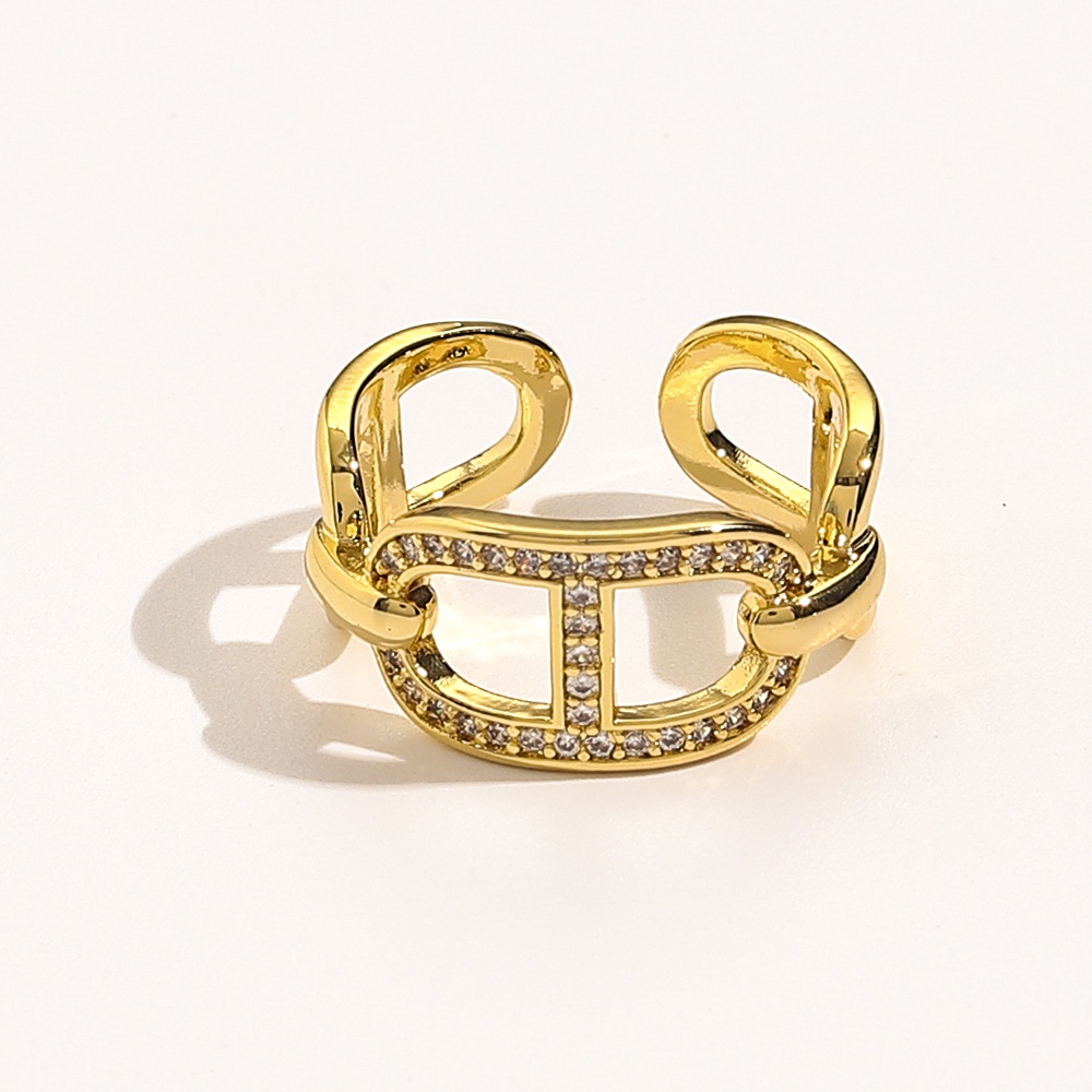 

20style 18K Gold Plated Titanium Stainless Steel Open Band Rings High Quality Designer Letters Retro Geometric Ring Men Women Metal Jewelry Party Accessories