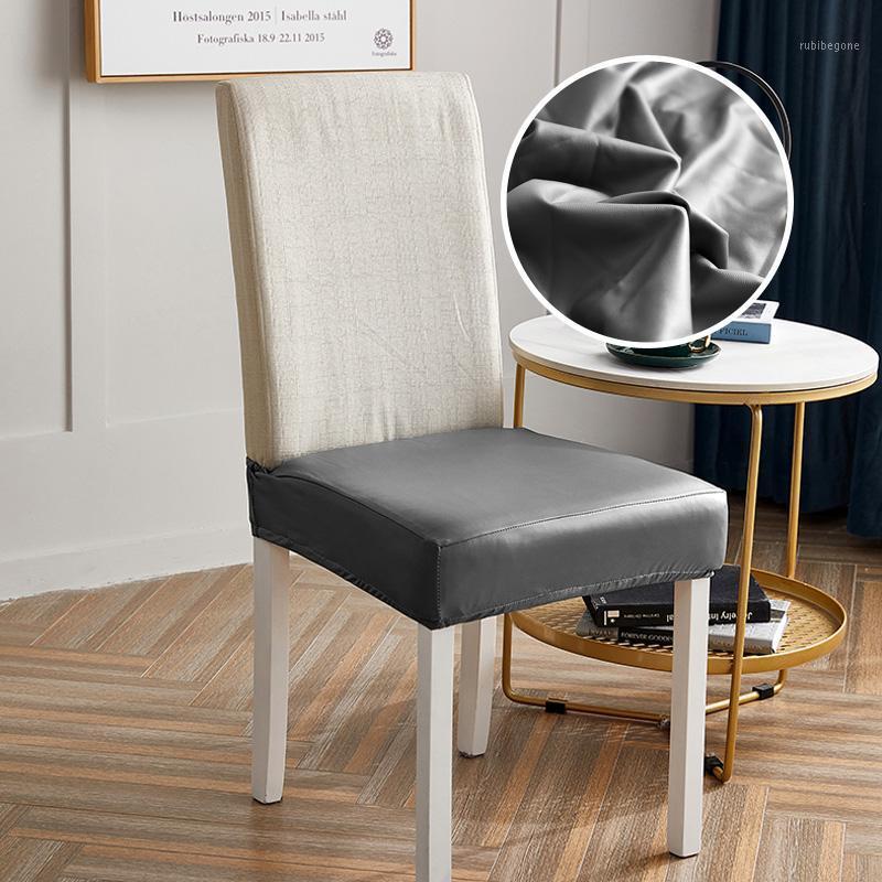 

Chair Covers Waterproof PU Funiture Individual Seat Cover Computer Spandex Split Universal Office Anti-dust Armchair C