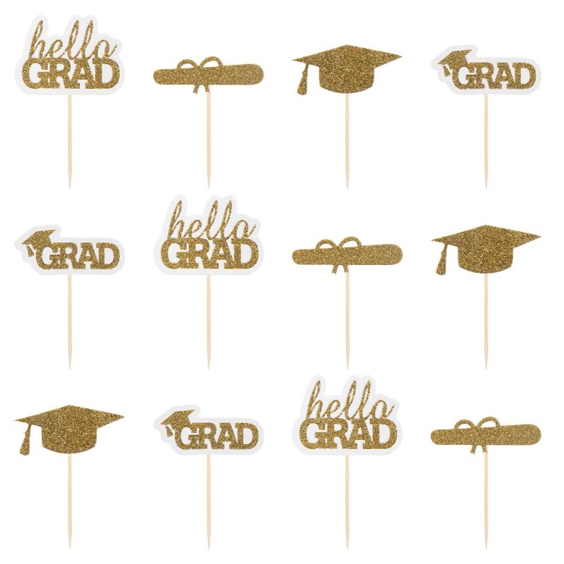 

Other Festive & Party Supplies 24Pcs Funny Baking Cake Picks 2021 Graduation Cupcake Toppers