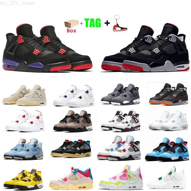 

Lemon Venom basketball shoes 4 4s jumpmen university blue Paris Pure Money men mens sneakers pine green metallic orange SE neon sports trainers, #14 court purple 40-47