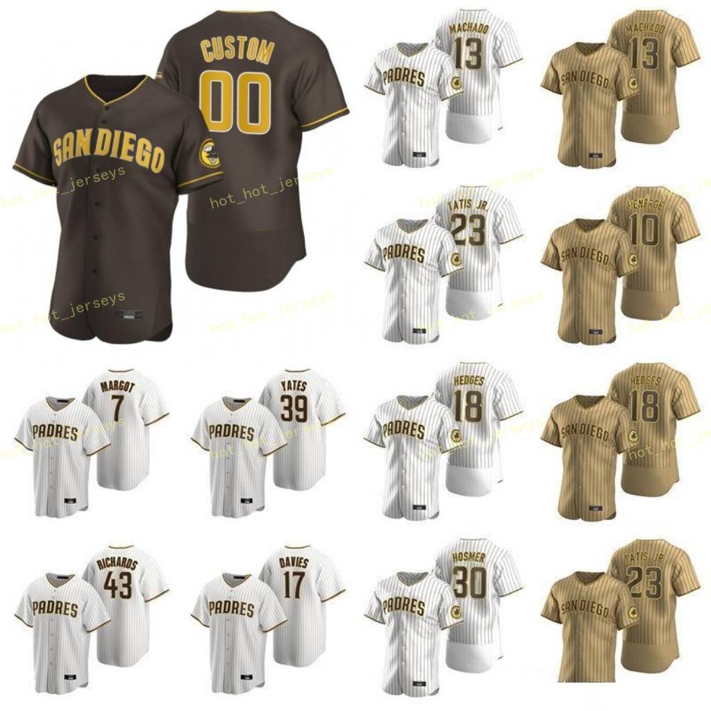 

Hosmer Eric 30 Baseball Jersey Johnson Pierce 36 Kela Keone 27 Lamet Dinelson 29 Machado Manny 13 Custom Men Kids Women Stitch, Blue;black