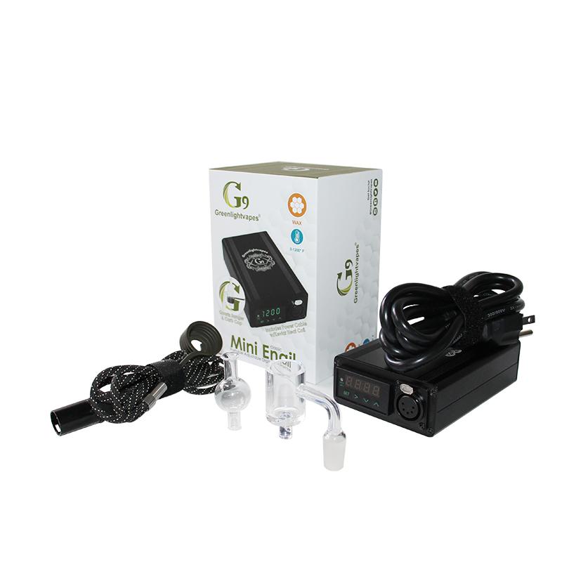 

Original G9 Mini Enail V2 Kits DIY Electronic Portable Dnail E-cigarette Kit Wax Vaporizer Control Heater Dabber Box Dab Tool 100% Authentic