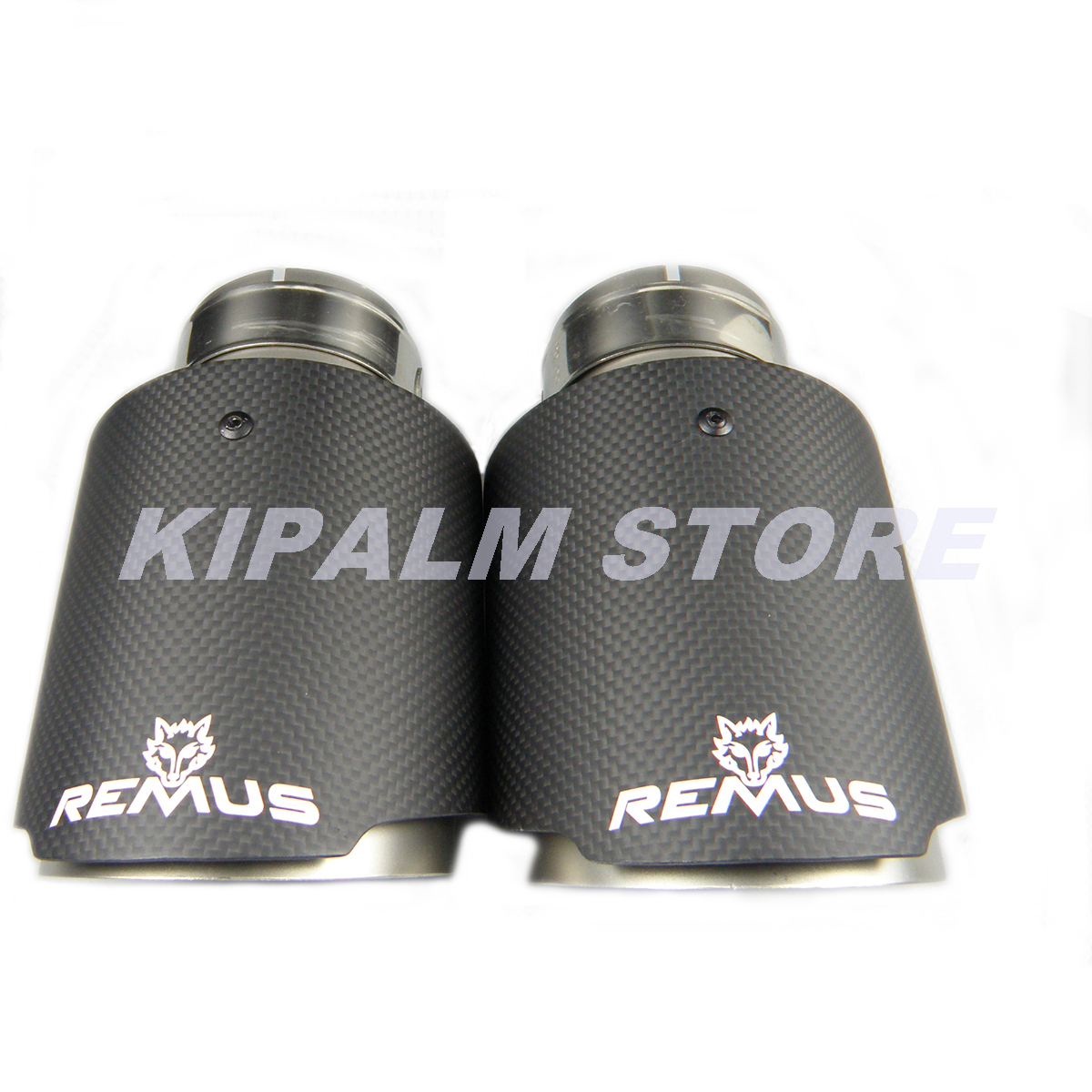 

1 piece Car Universal Straight Cut Remus Sport Matte Carbon Fiber Exhaust Muffler Tips Sand Blasting Tail Pipe for BMW AUDI GOLF MAZDA Land Rover JAGUAR