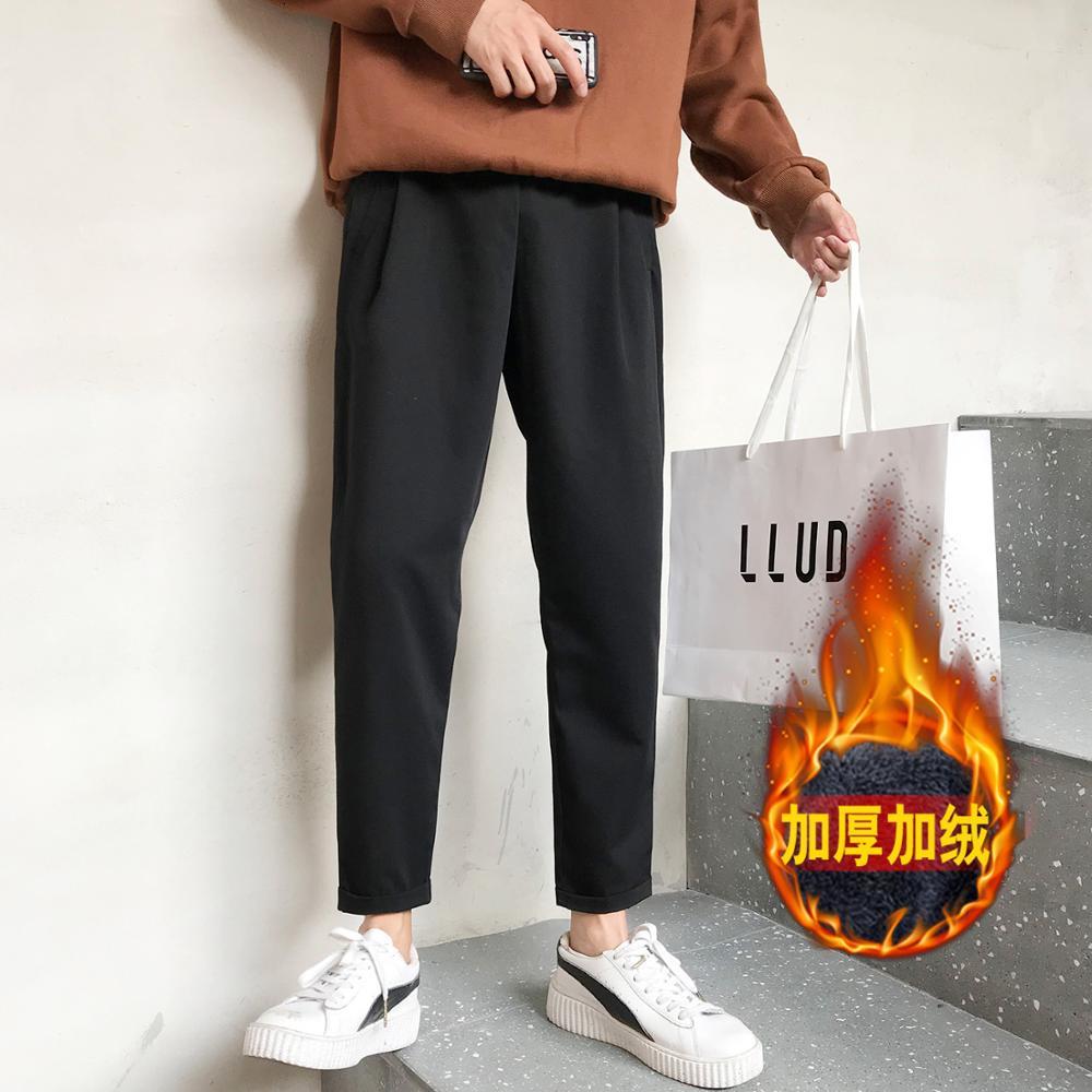 

Men's Pants Original Leisure Haren Male Cotton Casual Loose Black/grey/green Color fashion Trouser Plus Size M-3XL IWDD, Deep grey