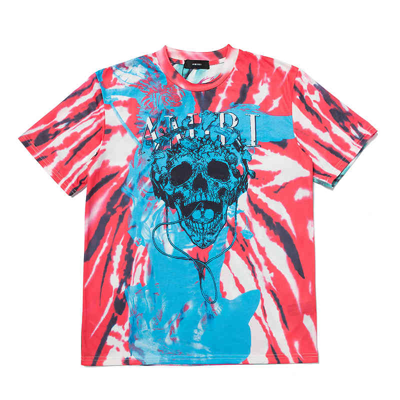 

skull print loose Super offer Amir short sleeve men's T-shirt, White;black