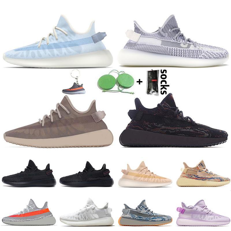 

Women Mens Kanye V2 Running Shoes MX Oat Rock Mono Clay Ice Mist Cinder Sports Sneakers Beluga Reflective Sta Iih YEEZIES BOOST 350\u52aa V2, #21 carbon 36-48