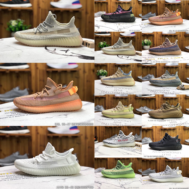 

2021 TOP Quality 350 Men Women Running Shoes Mesh kanye v2 Mens Womens Fashion Outdoor Sports Trainers Sneakers With Box size 36-46, No.25