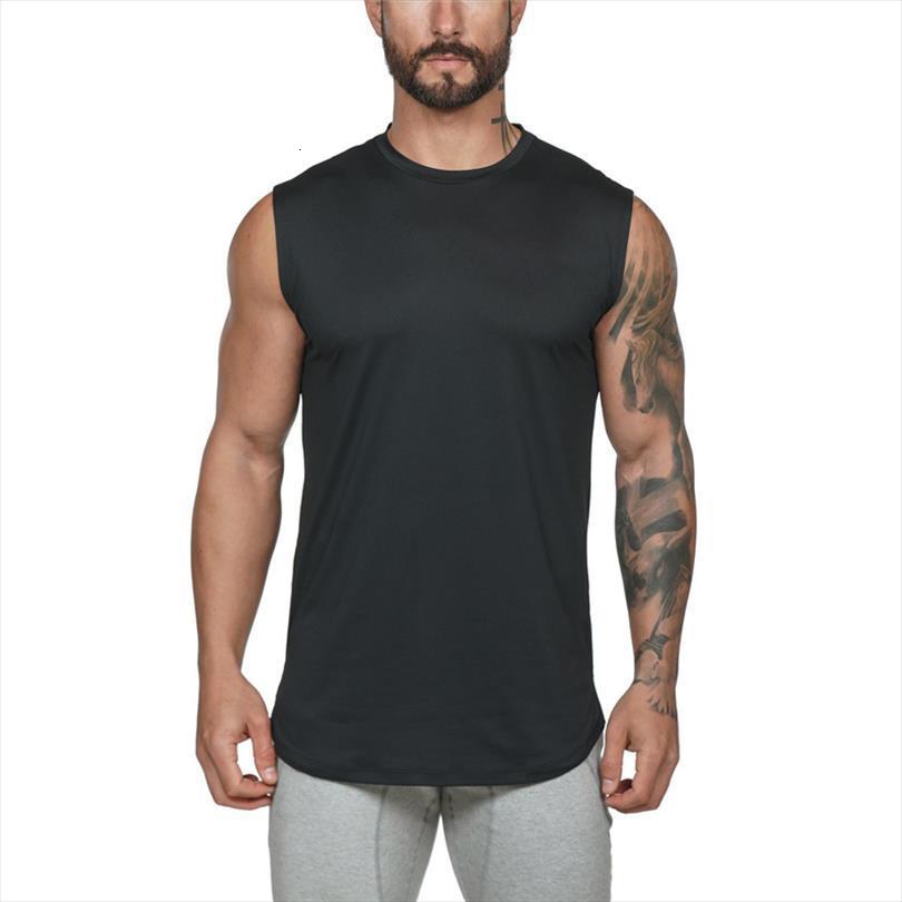 

brand summer clothing bodybuilding mens tank men gyms stringer tankfitness sleeveless shirt blank muscle workout cotton vest, White;black