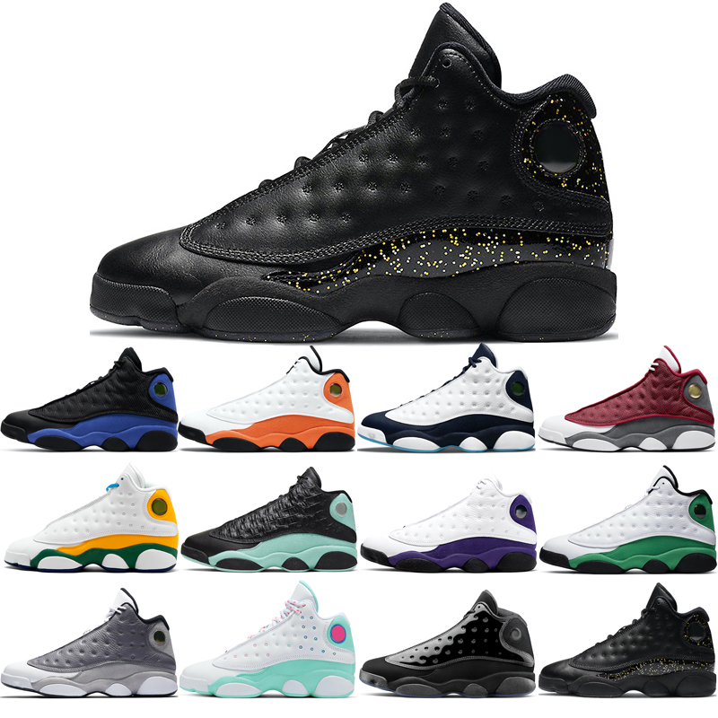 

man basketball shoes 13s fashion Atmosphere Grey Aurora Green Cap good Gown Gold Glitter Hyper Royal Island Lakers Lucky Obsidian Playground Red Flint Starfish