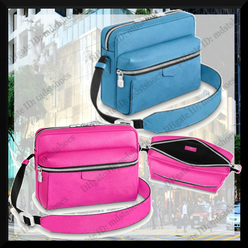 

Outdoor Messenger Bag PM Handbag Designer Mens Luxurys Shoulder Bags Fuchsia Denim Crossbody Coated-Canvas Leather M30765 M30749
