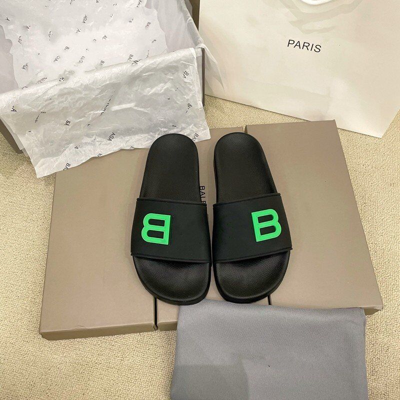 

SALES Paris Fashion BB Mens Womens Slipper Sandal shoes Summer Rubber Sandals Beach Slide Scuffs Slippers Indoor Size:36-44, Multi