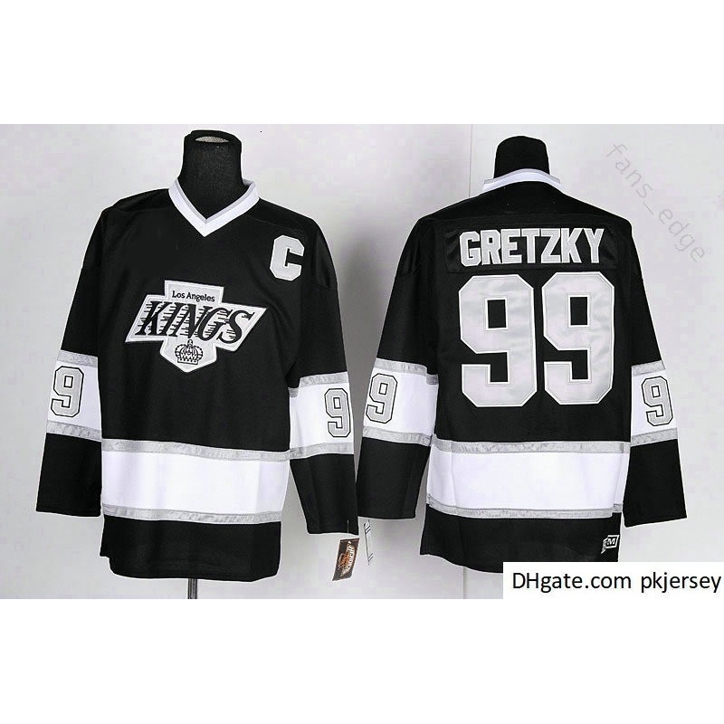 

Los Angeles Kings Vintage 99 Wayne Gretzky Hockey Jerseys St. Louis Blues New York Rangers Blue White Black Home Away Jersey, Black;red